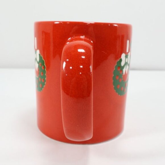 Waechtersbach Christmas Coffee Mug Tea Cup Wreath Red Germany - Picture 3 of 6